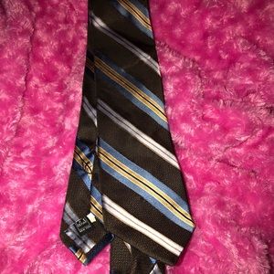 Men’s black and blue tie